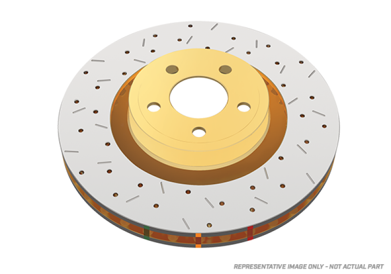 DBA DBA4748XS 93-98 Supra Non-Turbo / 00-05 Lexus IS300 Front Drilled & Slotted 4000 Series Rotor