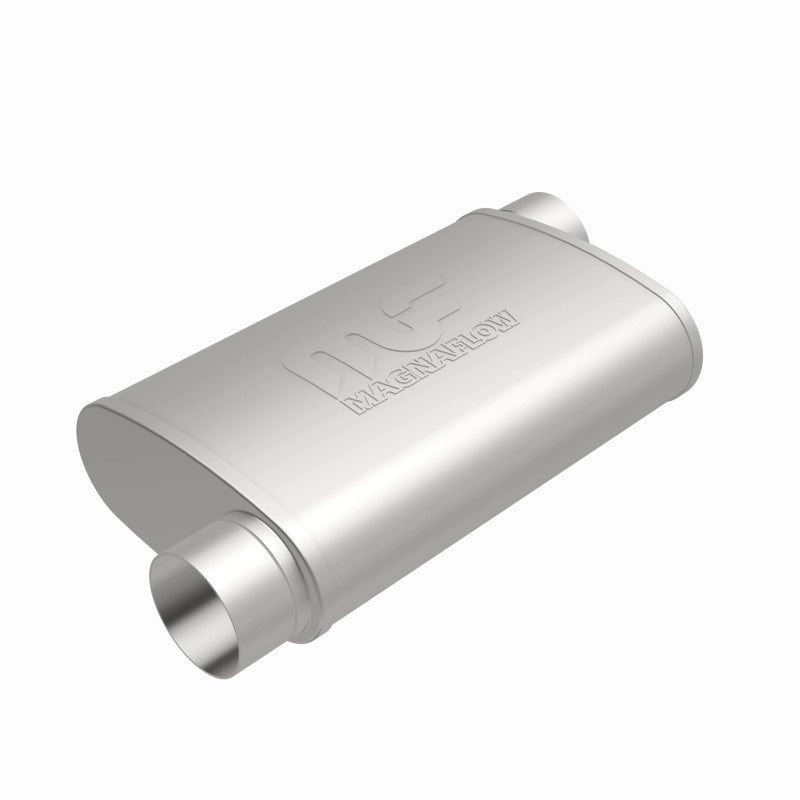 Magnaflow Perf Exhaust MAG11239 Stainless Steel Muffler 3in In/Out Offset/Offset