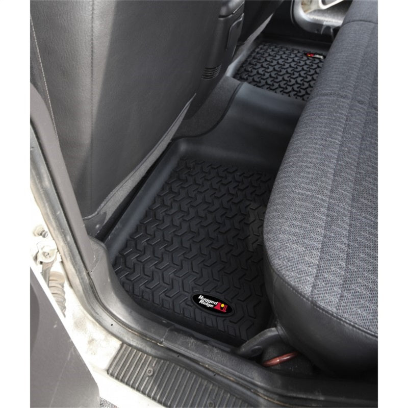 Rugged Ridge 12950.19 Floor Liner Rear Black 1984-2001 Jeep Cherokee XJ