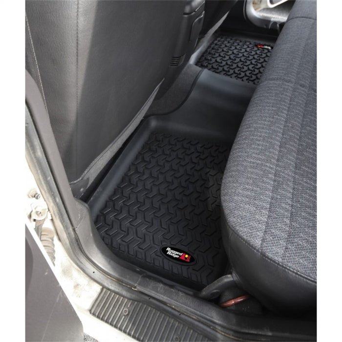 Rugged Ridge 12950.19 Floor Liner Rear Black 1984-2001 Jeep Cherokee XJ
