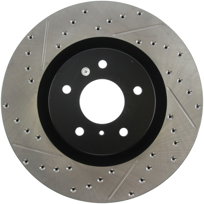 Stoptech 127.42076R StopTech Slotted & Drilled Sport Brake Rotor