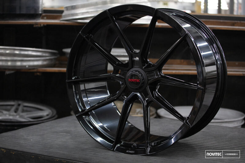 Vossen F-AFP-119-F01-C25 x Novitec NF10 22x12 ET:33 Gloss Black Ferrari 488 / F8 Rear Wheel