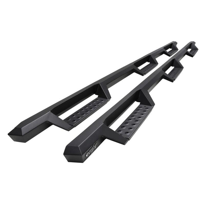 Westin 56-534345 /HDX 19-20 RAM 2500/3500 Crew Cab (8ft Bed) Drop Wheel to Wheel Nerf Step Bars - Txt Black