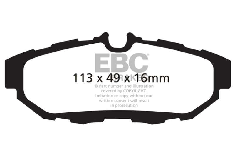 EBC DP41870R 10-14 Ford Mustang 3.7 Yellowstuff Rear Brake Pads