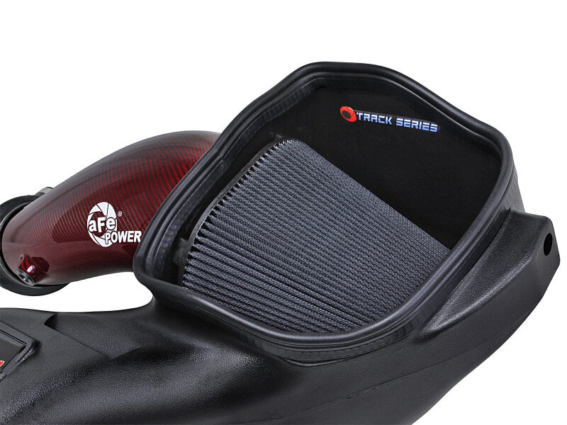 aFe 57-10030KR 23-24 Ford F150 Raptor R Supercharged Red Carbon Track Series Air Intake w/ P5R Filter (MOQ 24)