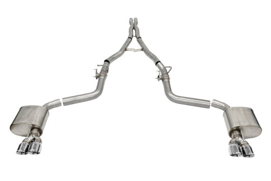 CORSA Performance 21070 Corsa 15-23 Challenger SRT/Hellcat/Demon/Redeye 2.75in Valved CB DR Exit w/ Twin 3.5in Pol Pro Tips