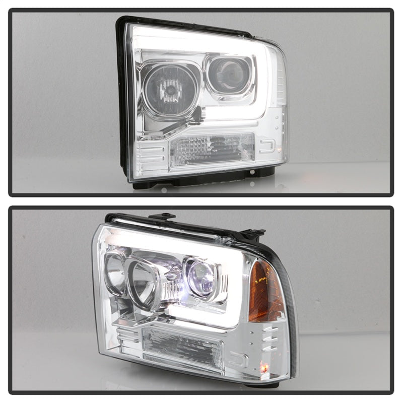 SPYDER 5087904 Spyder Platinum Ford F250/350/450 05-07 High-Power LED Module Proj. Headlights-Chrome (PRO-YD-FS05V2