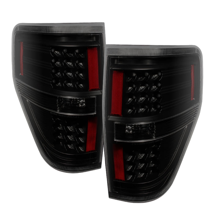 SPYDER 9025655 xTune Ford F150 09-14 LED Tail Lights Black Smoke ALT-JH-FF15009-LED-BSM