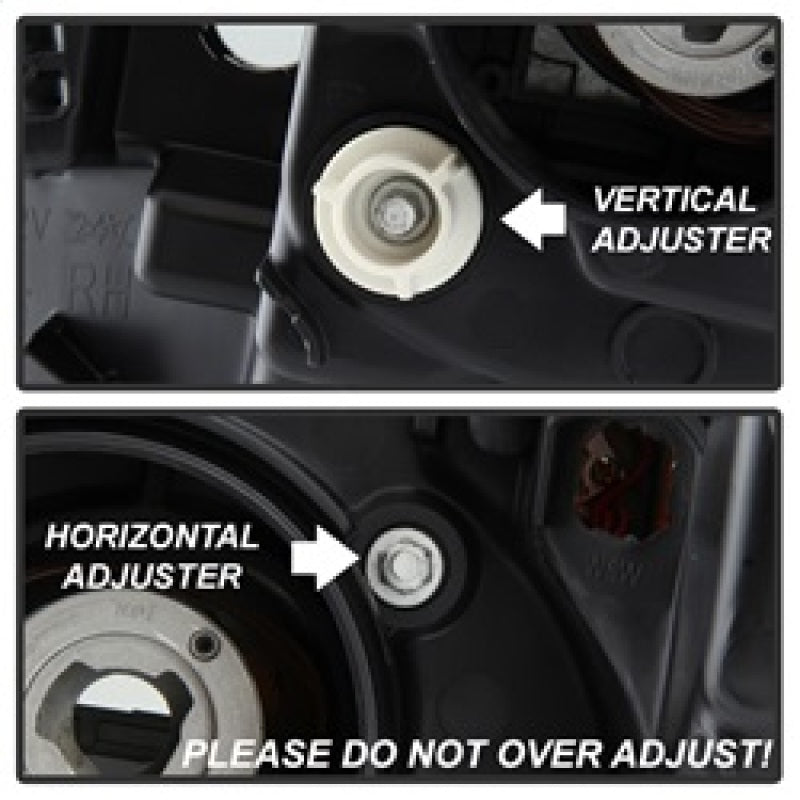 SPYDER 5080165 Spyder Toyota Tundra 2014-2016 Projector Headlights Light Bar DRL Black Smoke PRO-YD-TTU14-DRL-BSM