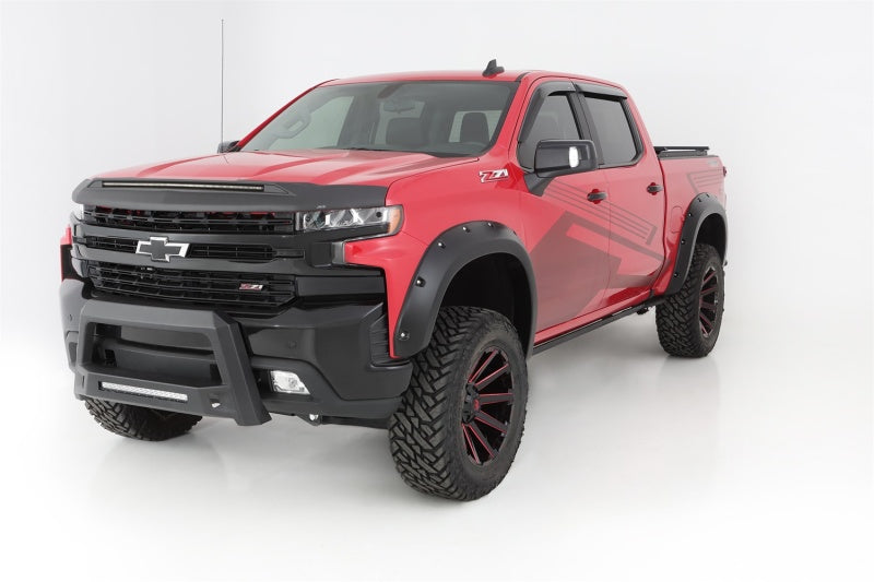 Bushwacker 40927-02 19-21 Chevrolet Silverado 1500 Pocket Style Flares 4pc - Black