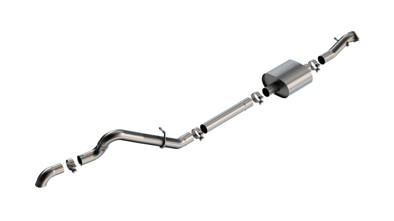 Borla 140897 21-22 Ford Bronco 2.3L 2DR/4DR T-304 Stainless Steel Cat-Back Touring Exhaust - Brushed