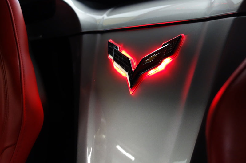 ORACLE Lighting 3633-003 Oracle Corvette C7 Rear Illuminated Emblem - Red SEE WARRANTY
