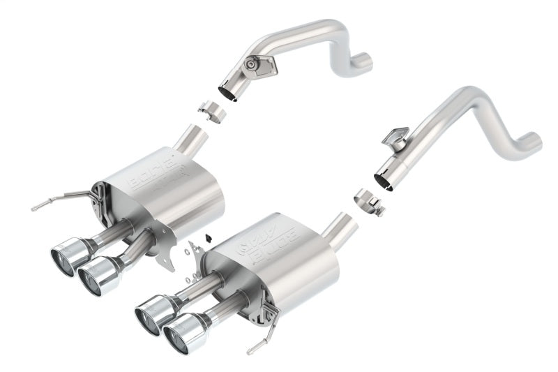 Borla 11881 14-15 Chevy Corvette C7 w/o AFM w/o NPP Atak Rear Section Exhaust Quad Rd RL Tips