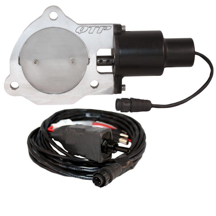 QTP QTEC35 3.5in Bolt-On QTEC Electric Cutout Valve - Single