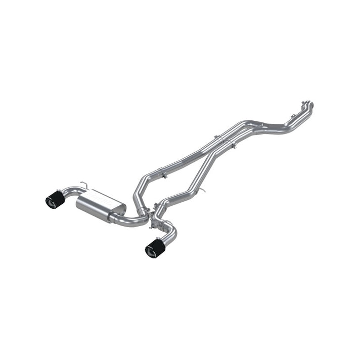 MBRP S43003CF 2020+ Toyota Supra 3.0L 3in Catback Dual Rear Carbon Fiber Tips - T304