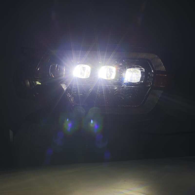 AlphaRex 880752 12-15 Toyota Tacoma NOVA LED Proj Headlights Plank Alpha Blk w/Activ Light/Seq Signal/DRL