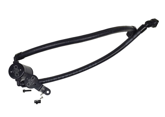 J&L 3052P-B 2020-2025 Ford Explorer 3.0L EcoBoost Oil Separator 3.0 Passenger Side - Black Anodized