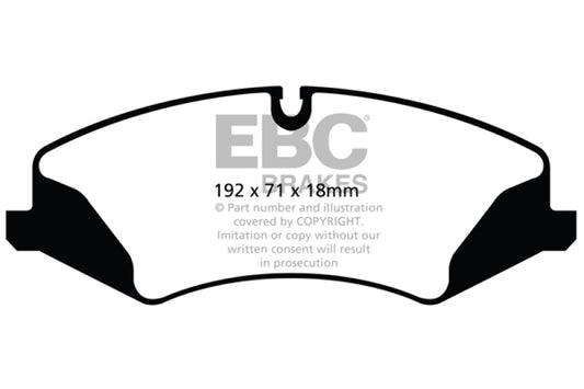 EBC ED92123 14+ Land Rover LR4 3.0 Supercharged Extra Duty Front Brake Pads