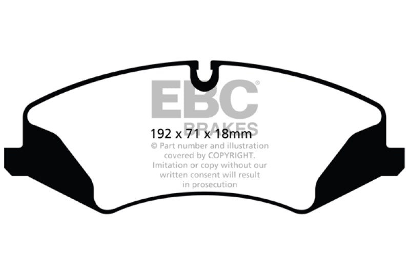 EBC ED92123 14+ Land Rover LR4 3.0 Supercharged Extra Duty Front Brake Pads
