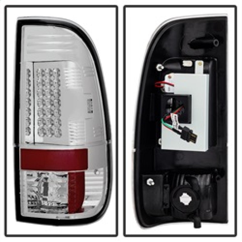 SPYDER 5003904 Spyder Ford Super Duty 08-15 LED Tail Lights Chrome ALT-YD-FS07-LED-C