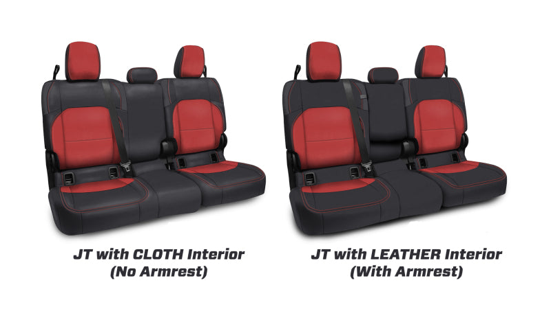PRP Seats B055-02 PRP 2020+ Jeep Gladiator JT Rear Bench Cover with Cloth Interior - All Black