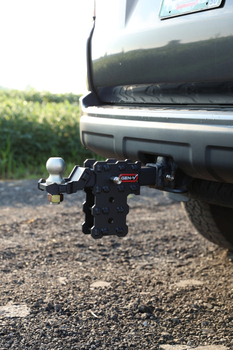 GEN-Y Hitch GH-2613XP Gen-Y Phantom-X 2in Solid Shank 4.5in Drop 1K TW 10K Hitch w/GH-103705 Platinum Ball Mount