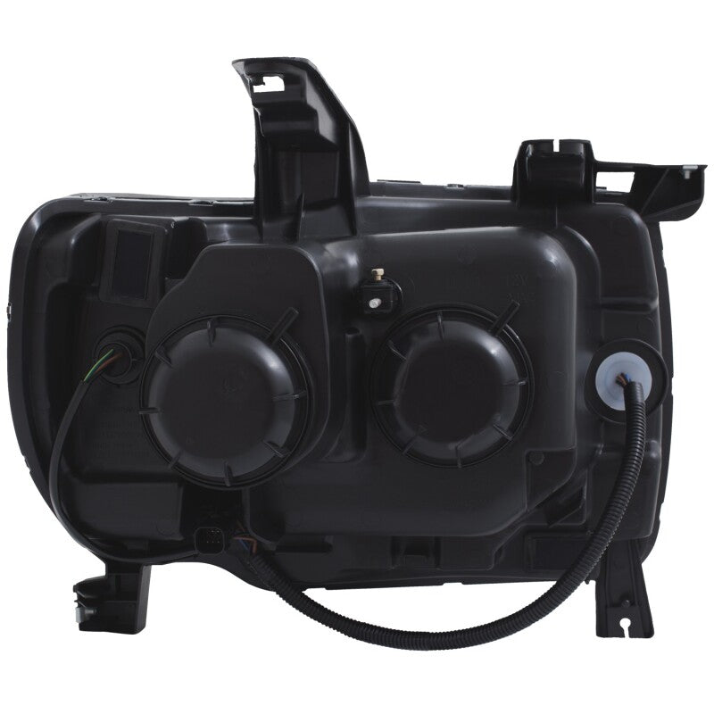 ANZO 111381 2015+ GMC Canyon Projector Headlights w/ Plank Style Design Black w/ Amber