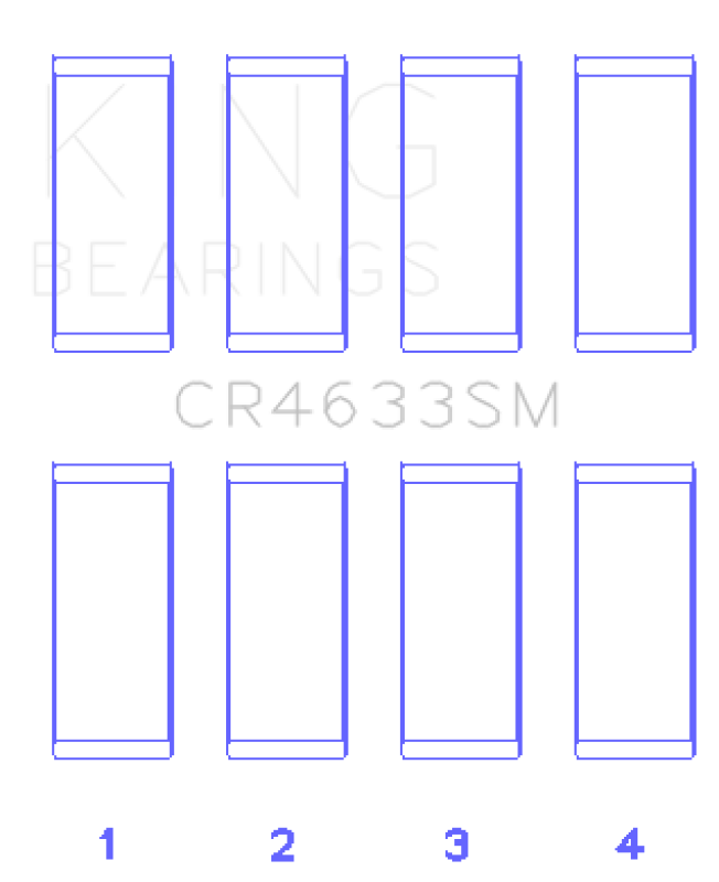 King Engine Bearings CR4633SM 2008 Mini Cooper N14 Turbo Rod Bearing Set - Size STD