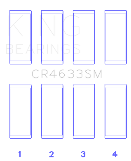 King Engine Bearings CR4633SM 2008 Mini Cooper N14 Turbo Rod Bearing Set - Size STD