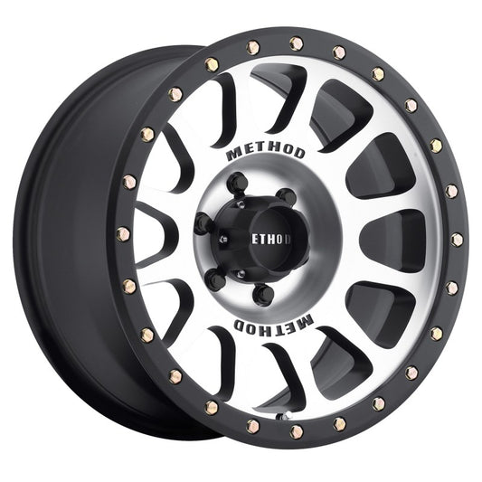 Method Wheels MR30589060300 Method MR305 NV 18x9 0mm Offset 6x5.5 108mm CB Machined/Black Street Loc Wheel