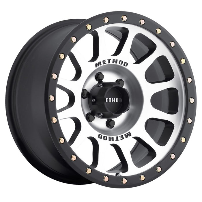 Method Wheels MR30589060300 Method MR305 NV 18x9 0mm Offset 6x5.5 108mm CB Machined/Black Street Loc Wheel