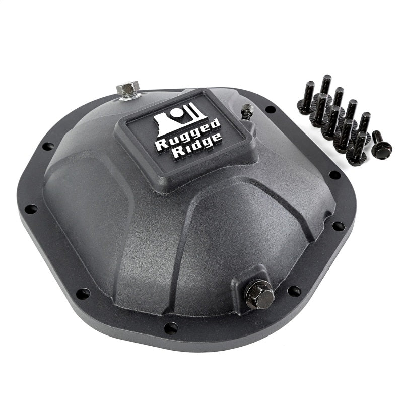 Rugged Ridge 16595.12 Boulder Aluminum Differential Cover Dana 44 Black