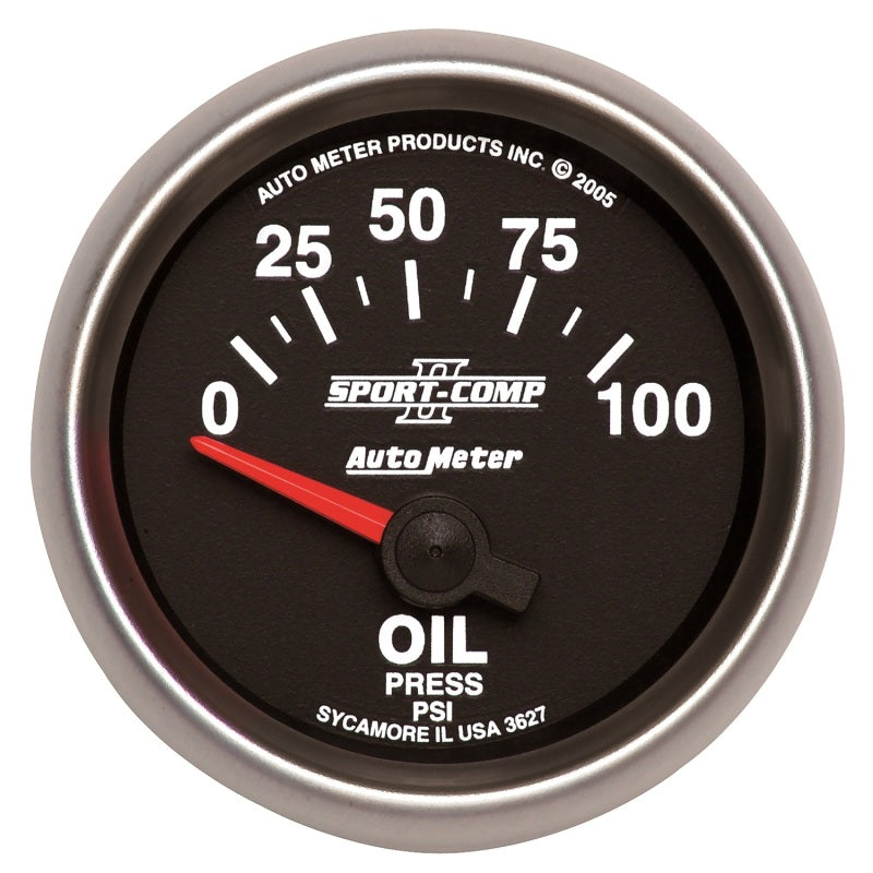 Autometer ATM3627 2-1/16in S/C II Oil Pressure Gauge 0-100psi