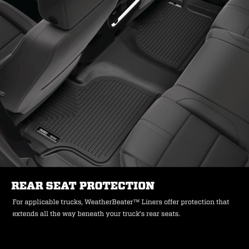 Husky Liners 98202 07-12 Chevy Silverado/GMC Sierra Crew Cab WeatherBeater Combo Gray Floor Liners