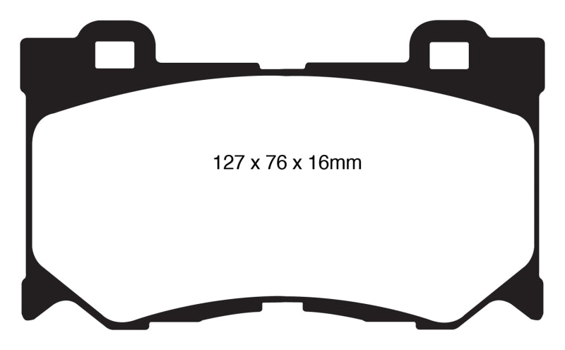 EBC DP31823C 08-13 Infiniti FX50 5.0 Redstuff Front Brake Pads