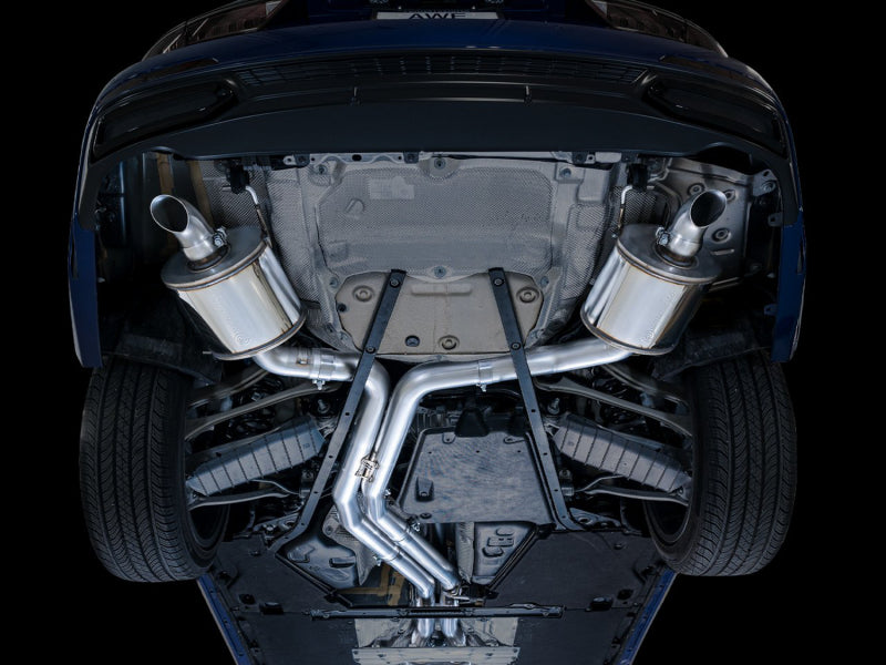 AWE Tuning 3015-31003 AWE Audi 2019-2023 C8 A6/A7 3.0T Touring Edition Cat-back Exhaust- Turn Downs