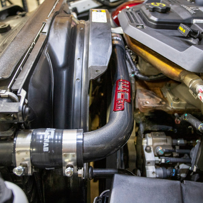 Wehrli WCF100517-GB 10-18 Dodge 6.7L Cummins (Non 13-15 w/Dual Rads/Twin CP3) Upper Coolant Pipe - Gloss Black