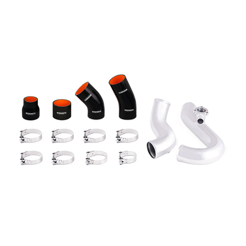 Mishimoto MMINT-MUS4-15KPSL 2015 Ford Mustang EcoBoost Performance Intercooler Kit - Silver Core Polished Pipes