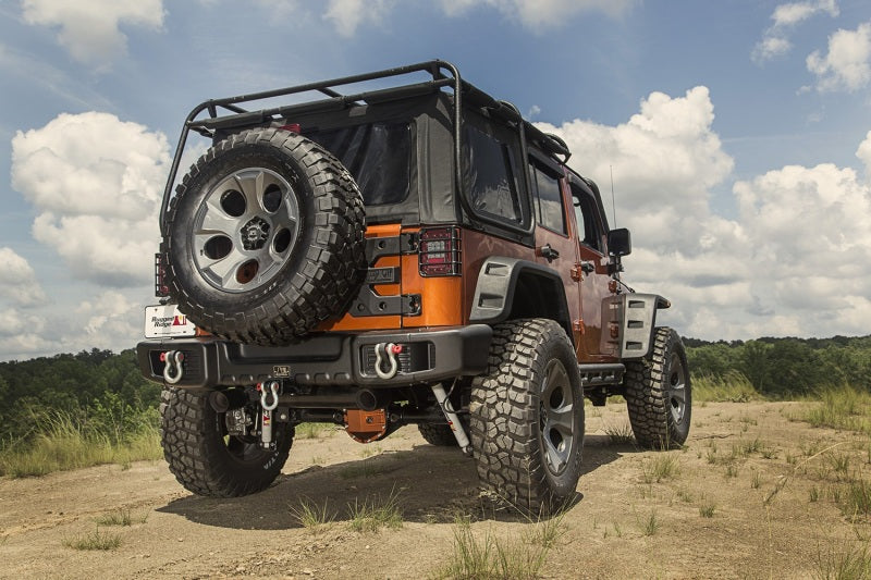 Rugged Ridge 11544.51 Spartacus Rear Bumper Black 07-18 Jeep Wrangler