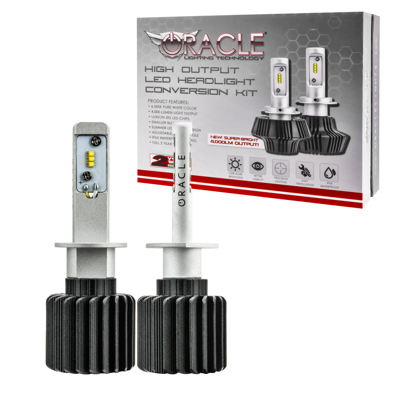 ORACLE Lighting 5243-001 Oracle H1 4000 Lumen LED Headlight Bulbs (Pair) - 6000K