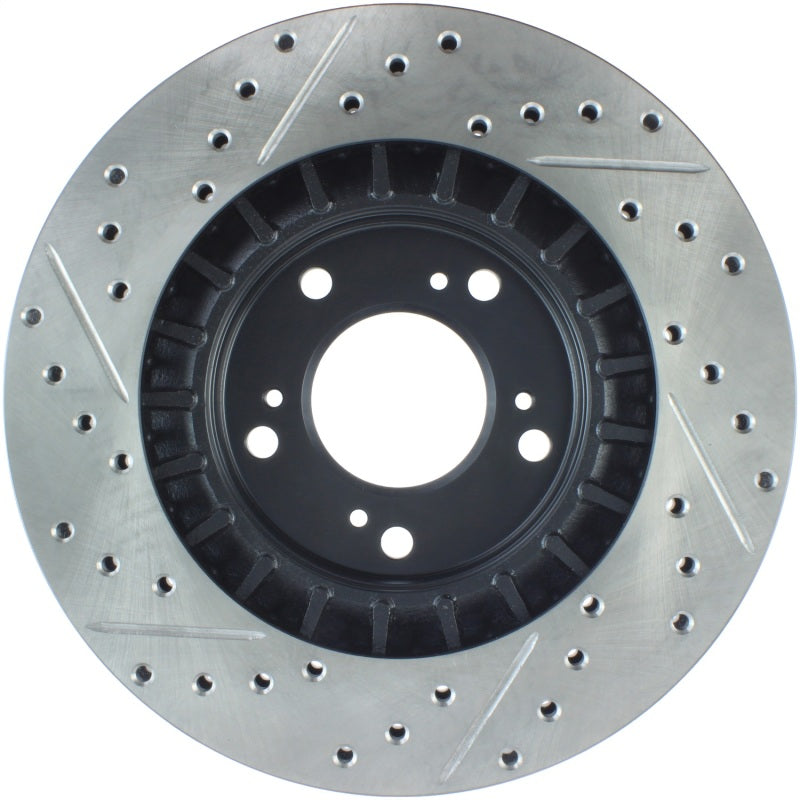 Stoptech 127.40048L StopTech 00-09 S2000 Slotted & Drilled Left Front Rotor