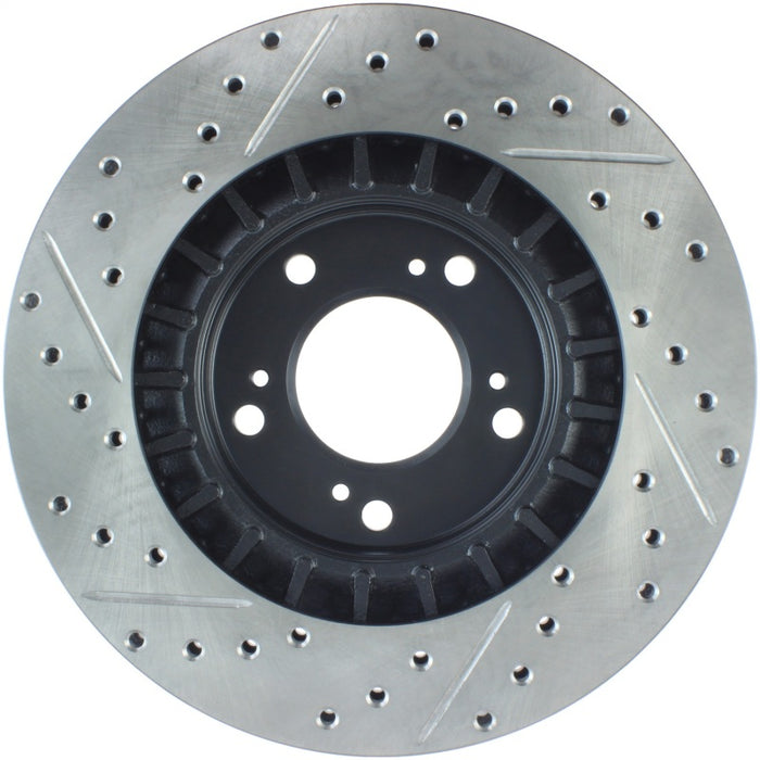 Stoptech 127.40048L StopTech 00-09 S2000 Slotted & Drilled Left Front Rotor