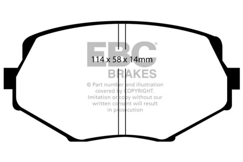 EBC DP31002C 94-01 Mazda Miata MX5 1.8 Redstuff Front Brake Pads