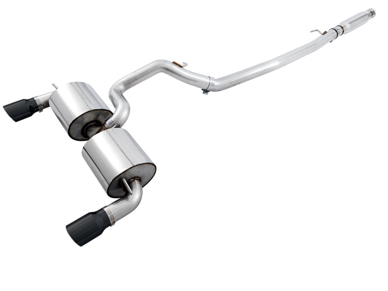AWE Tuning 3020-33042 Ford Focus RS Touring Edition Cat-back Exhaust - Resonated - Diamond Black Tips