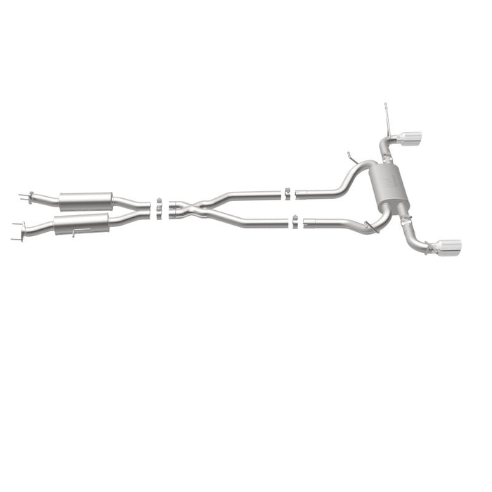 Magnaflow 19216 MagnaFlow Cat-Back SS 2.5in Dual Split Rear 4in Black Tip 11-16 Jeep Grand Cherokee 5.7L V8/3.6L V6