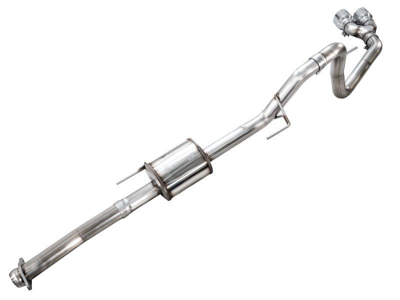 AWE Tuning 3015-32145 AWE 21-25 Ford F150 (14th Gen Reg Cab) Cat-Back Exhaust - 4.5in Dual Side Exit Chrome Tips