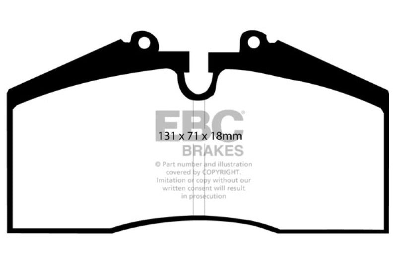 EBC DP3767C 96-98 Porsche 911 (993) 3.6 Carrera 4S Redstuff Rear Brake Pads
