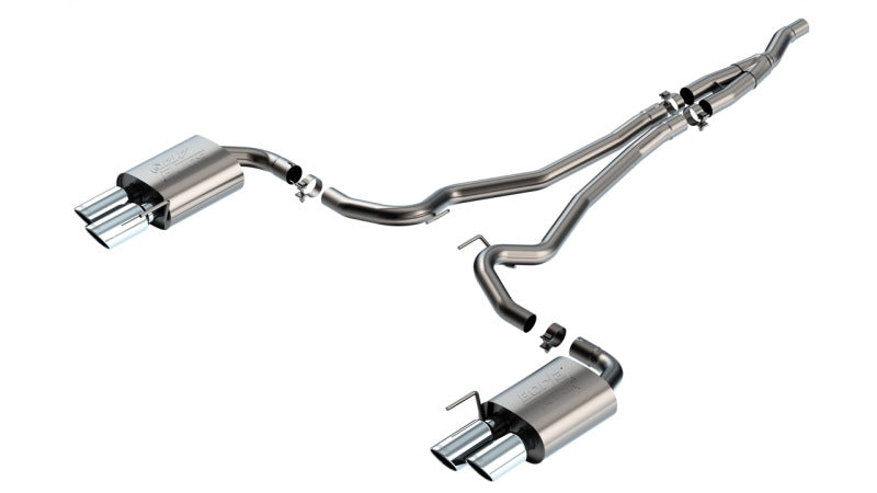 Borla 140982 2024 Ford Mustang Ecoboost 2.3L Cat-Back Exhaust System ATAK w/ Quad Tip - Non-Active