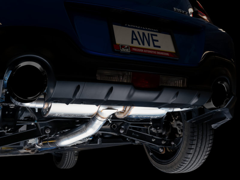 AWE Tuning 3015-33486 AWE Subaru BRZ/ Toyota GR86/ Toyota 86 Touring Edition Cat-Back Exhaust- Diamond Black Tips