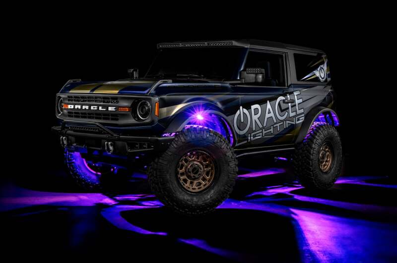 ORACLE Lighting 5895-339 Oracle Underbody RGB+W Wheel Well Rock Light Kit - 4 PCS - ColorSHIFT
